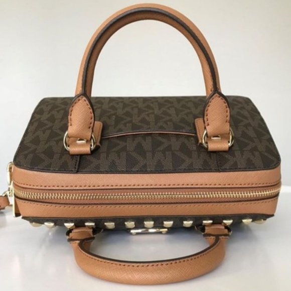 NWT MICHAEL KORS Studded Satchel/Crossbody Bag - Picture 5 of 8